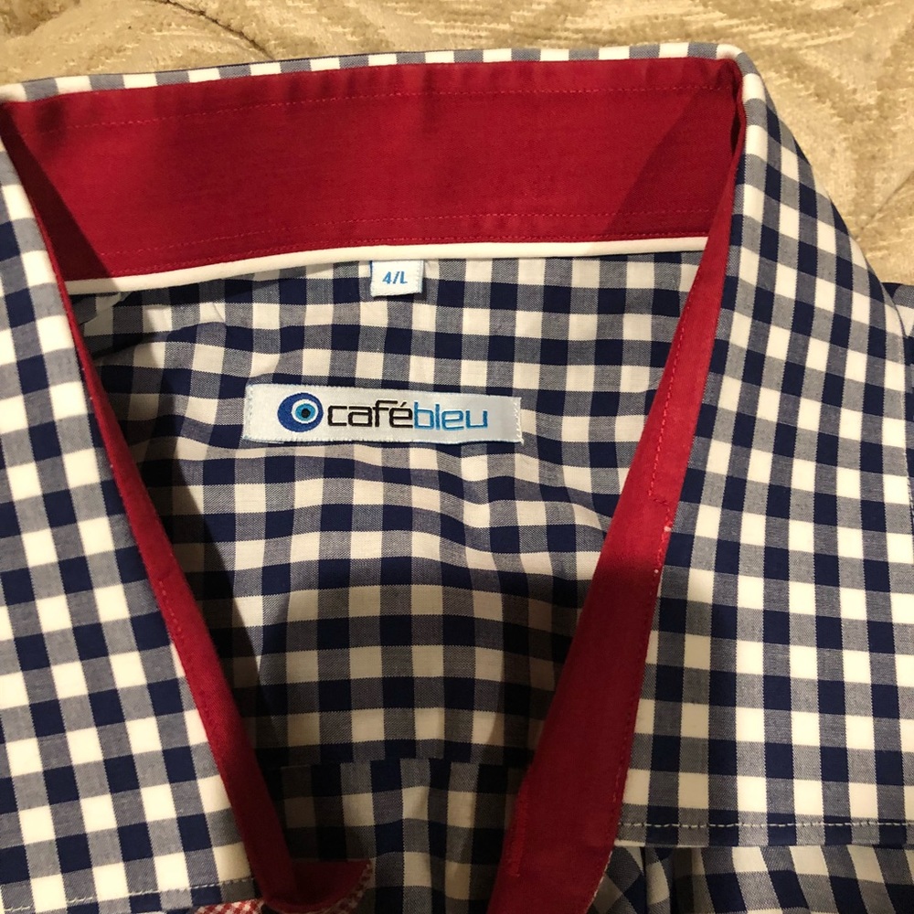 Men’s cafe blu button down